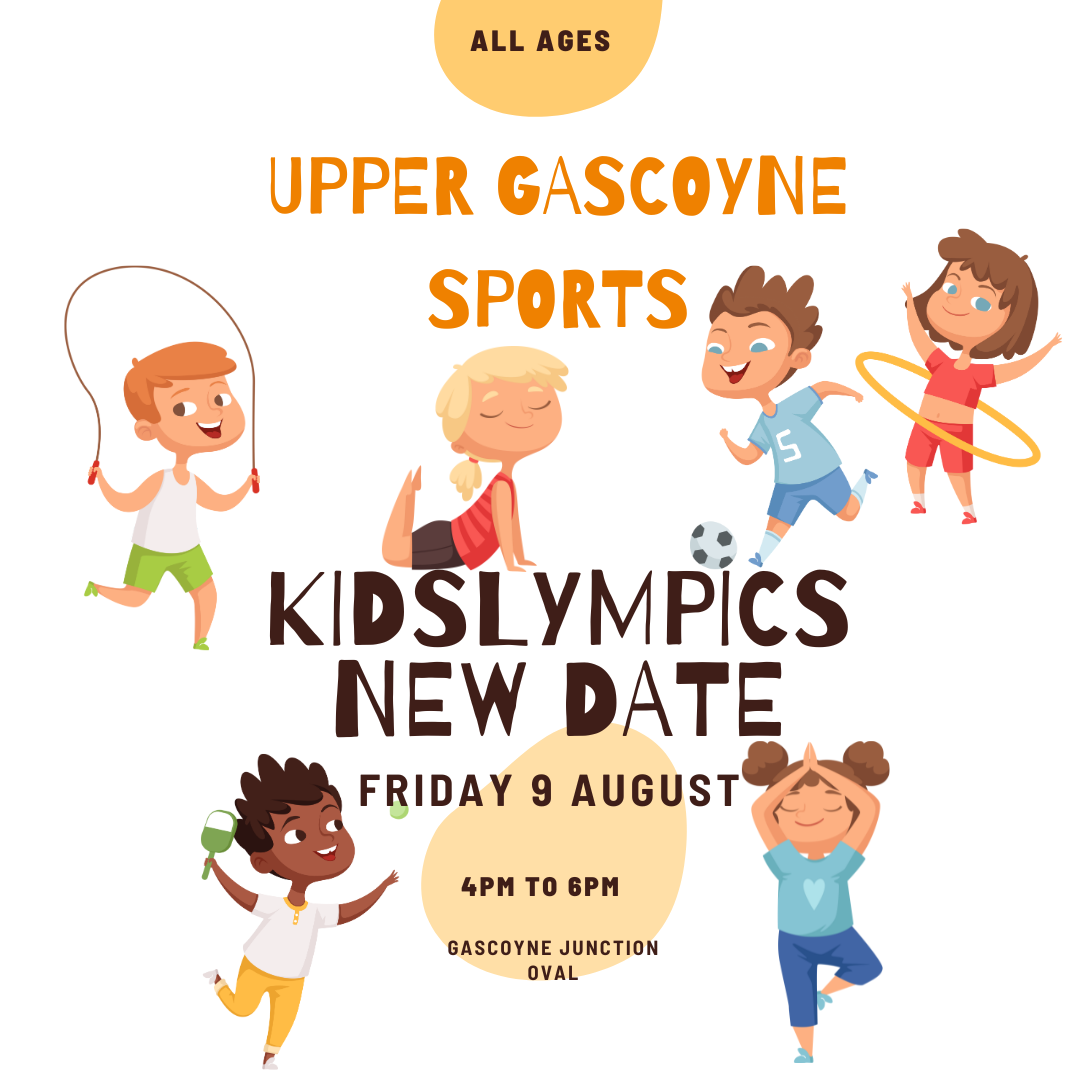 Upper Gascoyne Sports Kidlympics - AMENDED DATE